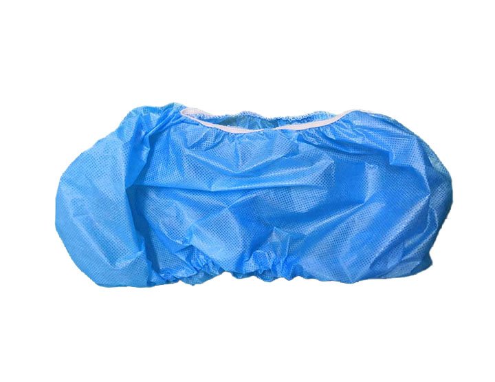 blue disposable shoe cover_PE shoe covers_nonwoven shoe cover